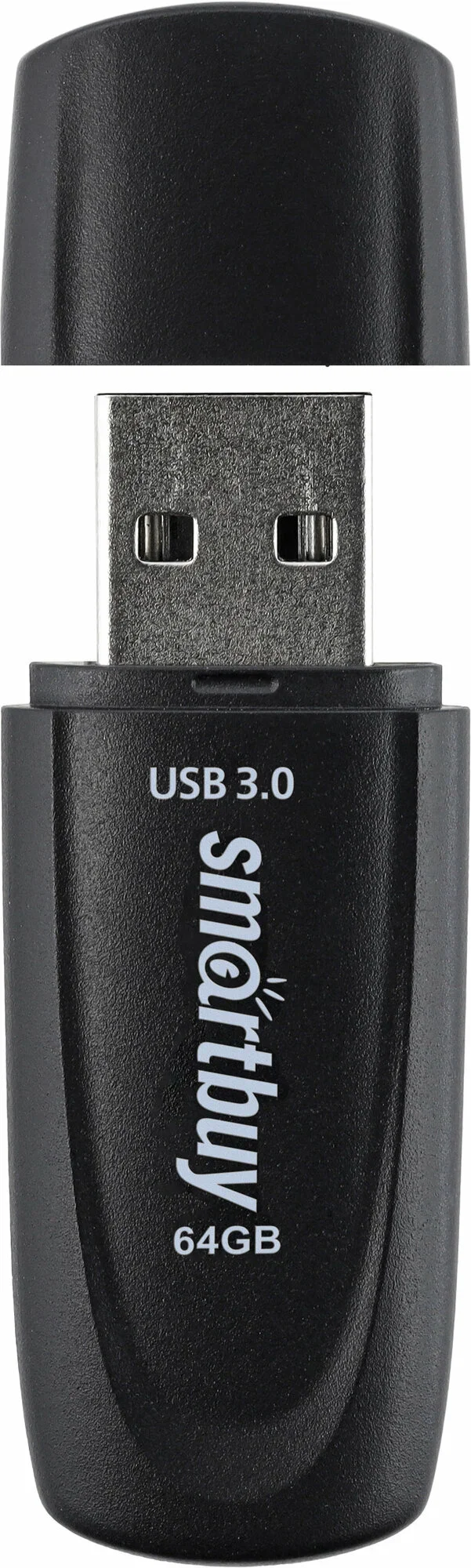 Флешка USB SmartBuy Scout black (SB064Gb3SCK), 64Gb, USB 3.0/3.1, R/W 100/40, черный