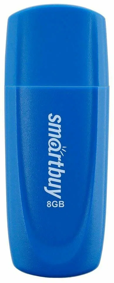 Флешка USB Smartbuy Scout Blue (SB008Gb2SCB), 8Gb, USB 2.0, R/W 15/8, синий