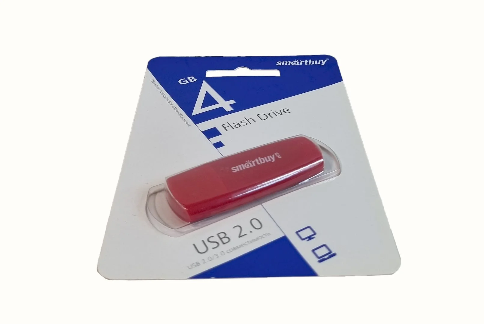 Флешка USB SmartBuy Scout Red (SB004Gb2SCR), 4Gb, USB 2.0, R/W 10/7, красный
