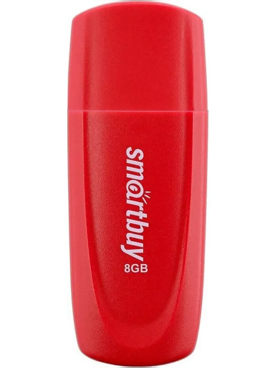 Флешка USB Smartbuy Scout Red (SB016Gb2SCR), 16Gb, USB 2.0, R/W 15/8, красный