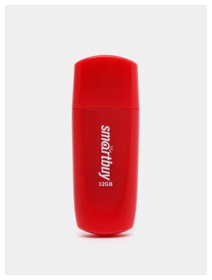 Флешка USB Smartbuy Scout Red (SB032Gb2SCR), 32Gb, USB 2.0, R/W 15/8, красный