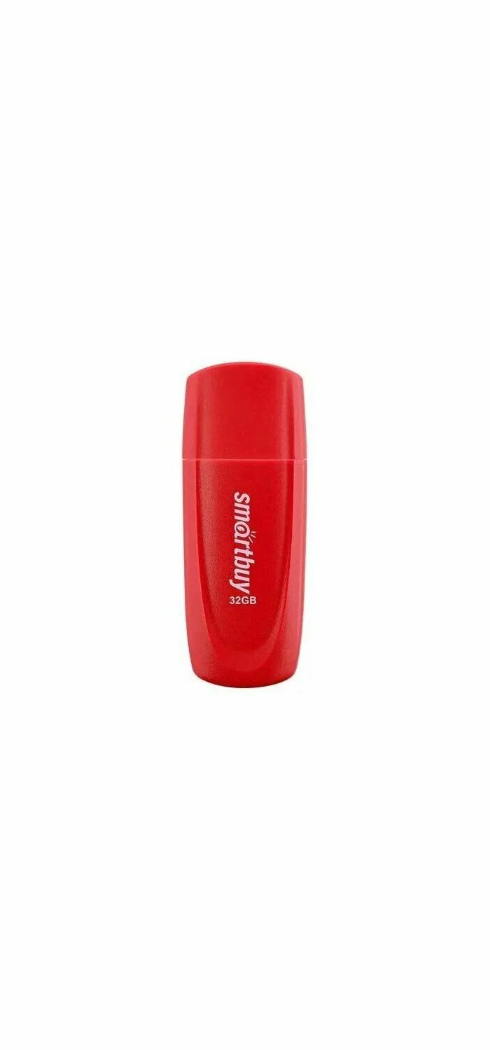 Флешка USB Smartbuy Scout Red (SB032Gb2SCR), 32Gb, USB 2.0, R/W 15/8, красный