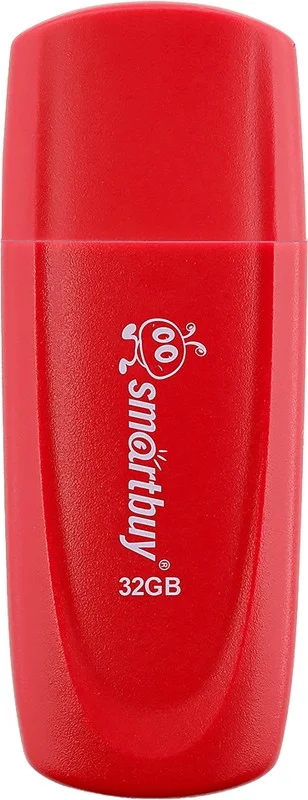 Флешка USB Smartbuy Scout Red (SB032Gb2SCR), 32Gb, USB 2.0, R/W 15/8, красный