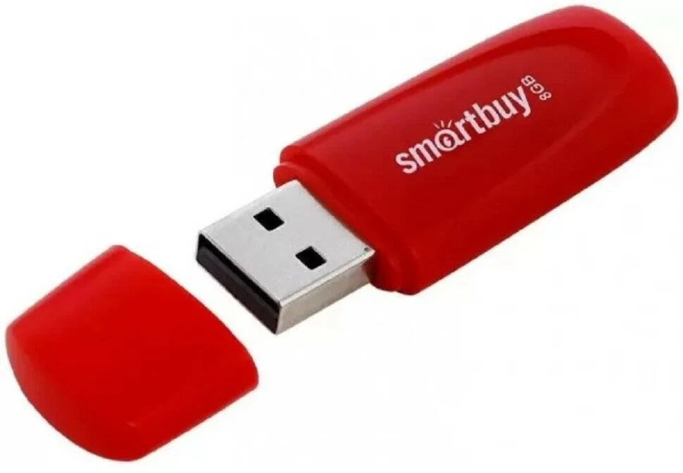 Флешка USB Smartbuy Scout Red (SB064 Gb2SCR), 64Gb, USB 2.0, красный