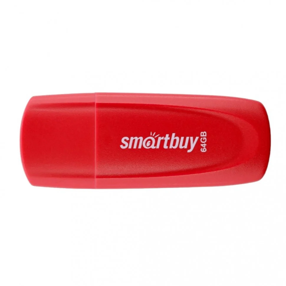 Флешка USB Smartbuy Scout Red (SB064 Gb2SCR), 64Gb, USB 2.0, красный