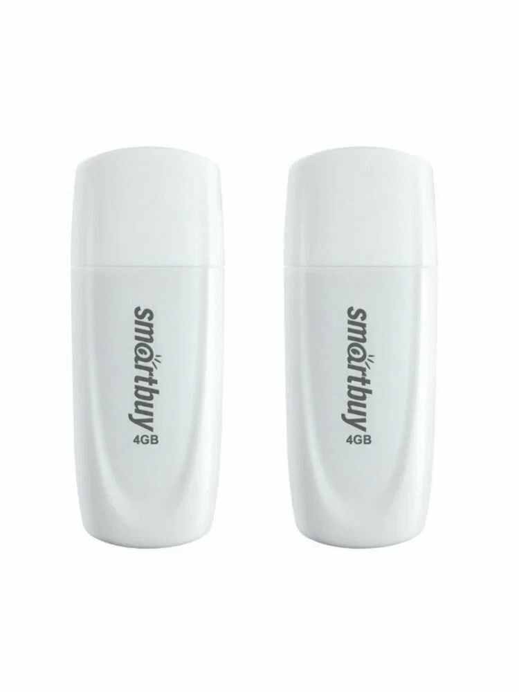 Флешка USB Smartbuy Scout White (SB004Gb2SCW), 4Gb, USB 2.0, R/W 12/5, белый