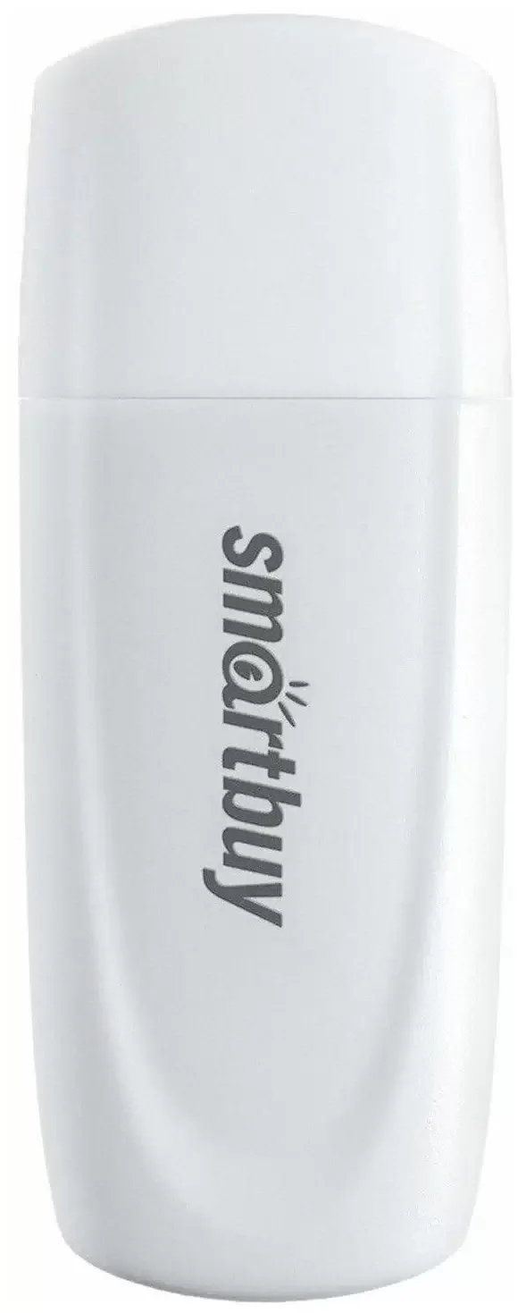 Флешка USB Smartbuy Scout White (SB008Gb2SCW), 8Gb, USB 2.0, R/W 15/8, белый
