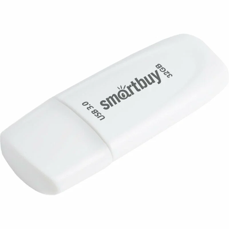 Флешка USB Smartbuy Scout white (SB032Gb3SCW), 32Gb, USB 3.0/3.1, R/W 110/40, белый