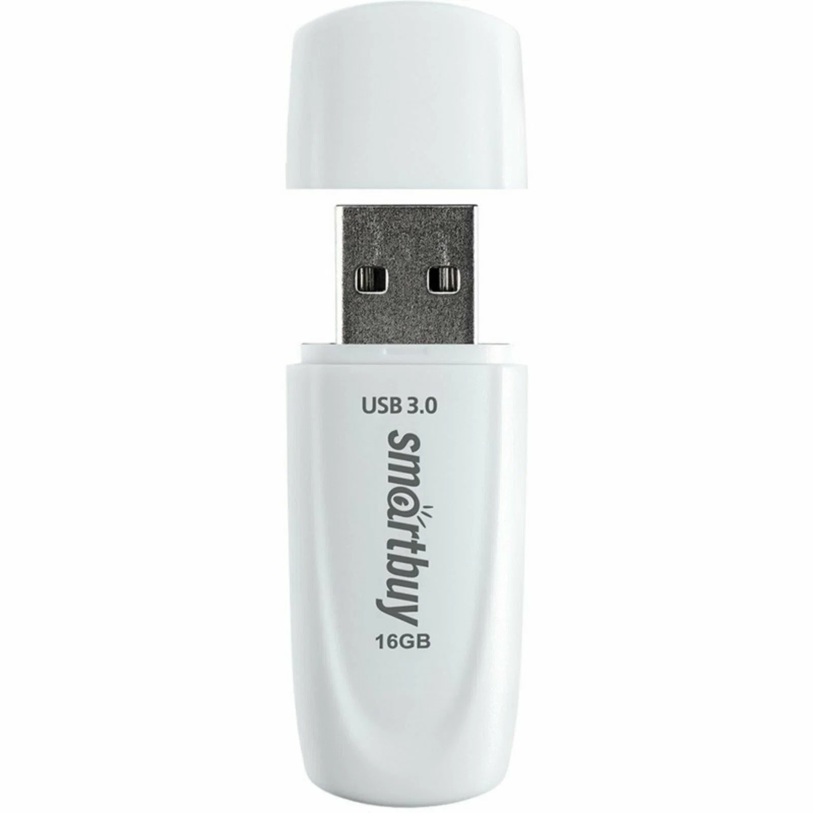 Флешка USB Smartbuy Scout white (SB064Gb3SCW), 64Gb, USB 3.0/3.1, R/W 100/40, белый