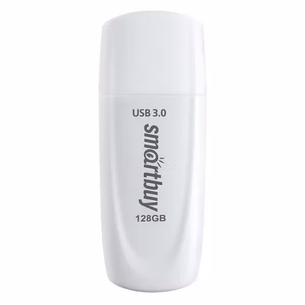 Флешка USB Smartbuy Scout white (SB128GB3SCW), 128Gb, USB 3.0, R/W 100/40, белый