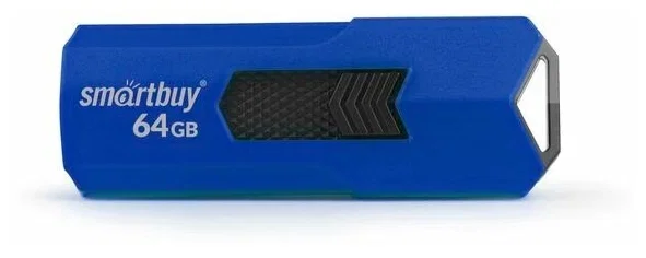 Флешка USB Smartbuy STREAM Blue (SB16GbST-B), 16Gb, USB 2.0, R/W 25/15, синий/черный