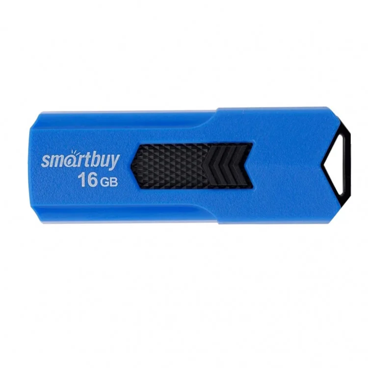 Флешка USB Smartbuy STREAM Blue (SB16GbST-B), 16Gb, USB 2.0, R/W 25/15, синий/черный