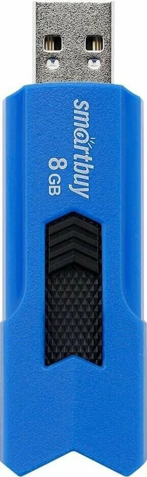 Флешка USB Smartbuy STREAM Blue (SB8GbST-B), 8Gb, USB 2.0, R/W 25/15, синий/черный