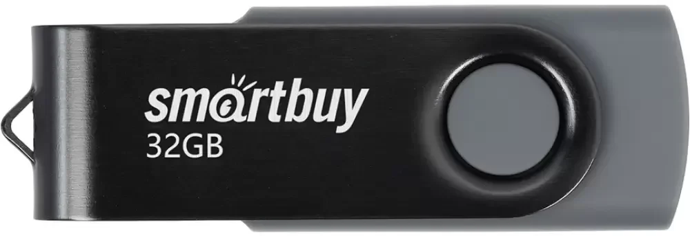 Флешка USB Smartbuy Twist Black (SB016Gb2TWK), 16Gb, USB 2.0, R/W 15/5, черный