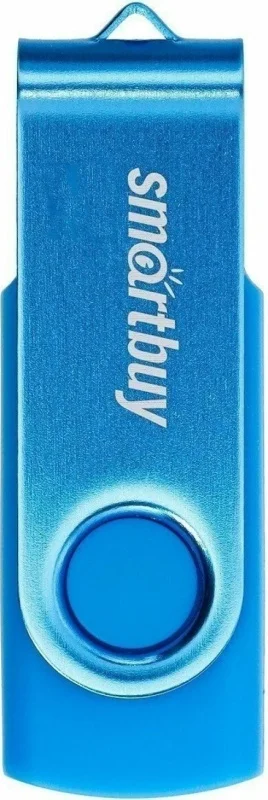Флешка USB Smartbuy Twist Blue (SB064 Gb2TWB), 64Mb, USB 2.0, R/W 20/10, синий