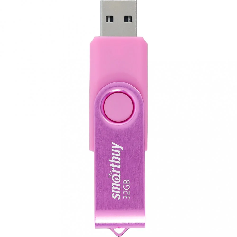 Флешка USB Smartbuy Twist Pink (SB008Gb2TWP), 8Gb, USB 2.0, R/W 15/5, розовый