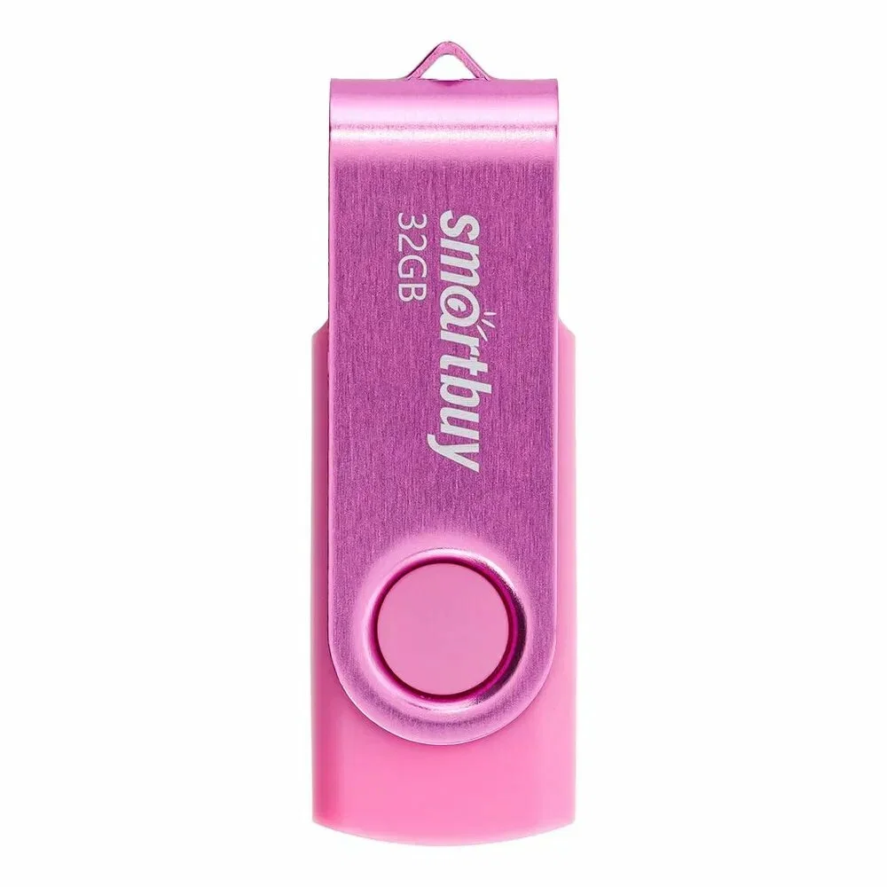 Флешка USB Smartbuy Twist Pink (SB032Gb2TWP), 32Gb, USB 2.0, R/W 15/12, розовый