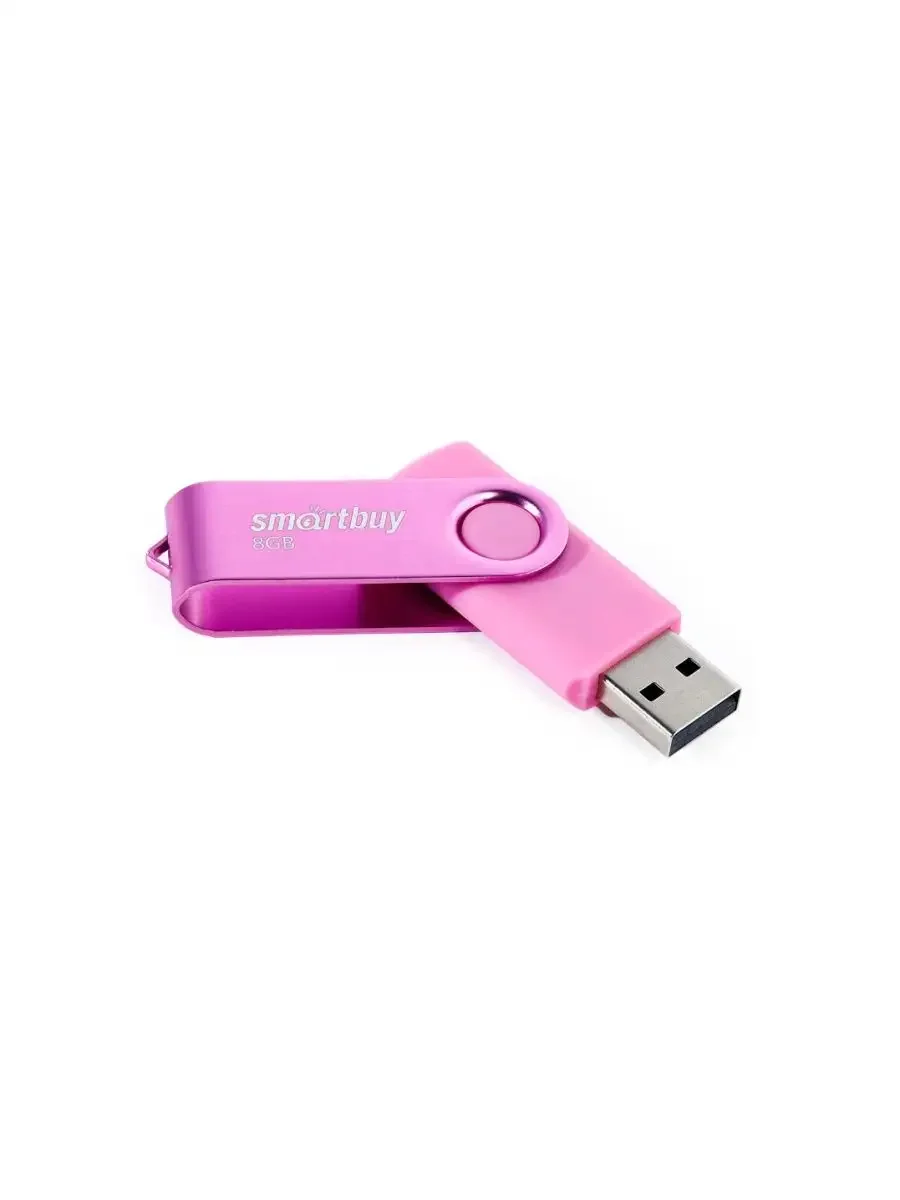Флешка USB Smartbuy Twist Pink (SB064Gb2TWP), 64Gb, USB 2.0, R/W 20/10, розовый