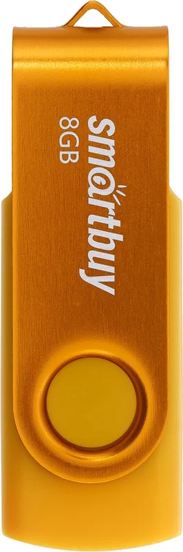 Флешка USB Smartbuy Twist Yellow (SB008Gb2TWY), 8Gb, USB 2.0, R/W 15/5, желтый