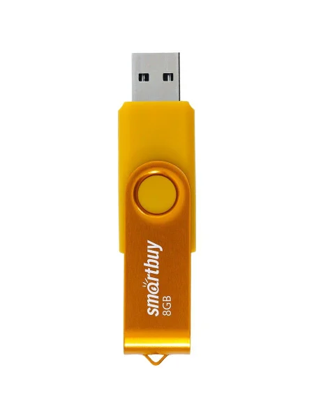 Флешка USB Smartbuy Twist Yellow (SB008Gb2TWY), 8Gb, USB 2.0, R/W 15/5, желтый