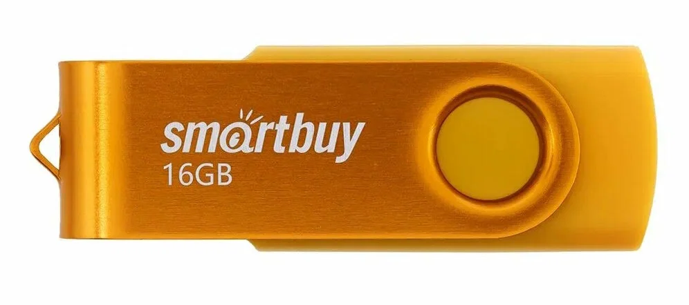 Флешка USB Smartbuy Twist Yellow (SB016 Gb2TWY), 16Gb, USB 2.0, R/W 15/7, желтый