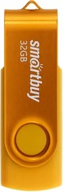 Флешка USB Smartbuy Twist Yellow (SB032Gb2TWY), 32Gb, USB 2.0, R/W 15/12, желтый