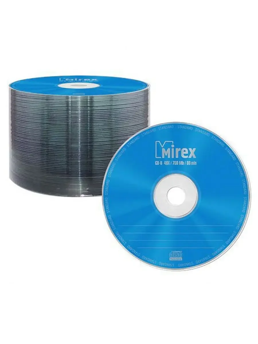 Диск CD-R Mirex 700 Mb, 48х, Standart, Shrink (50), (50/500)
