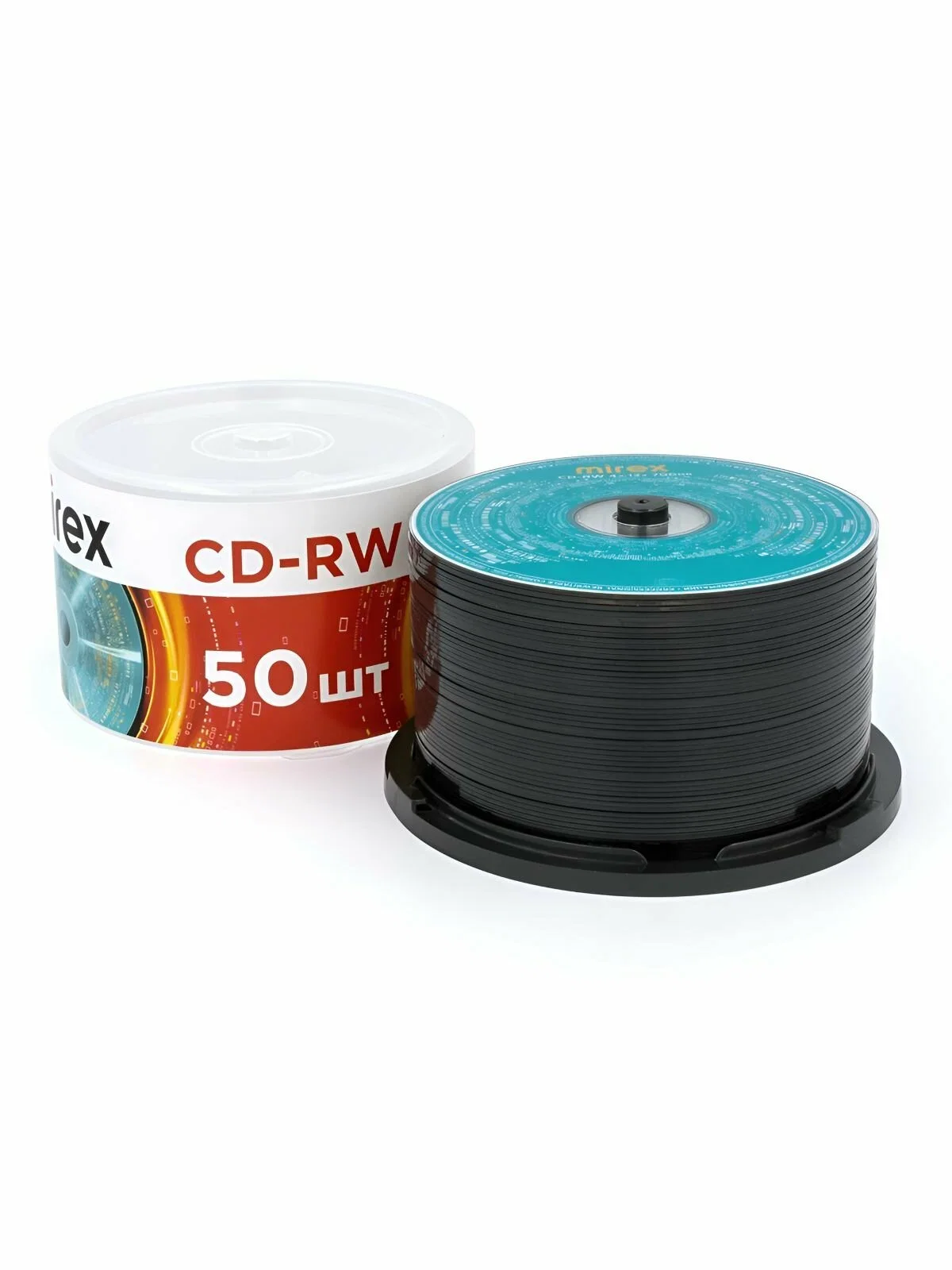 Диск CD-RW Mirex 700 Mb, 12х, Cake Box (50), (50/300)