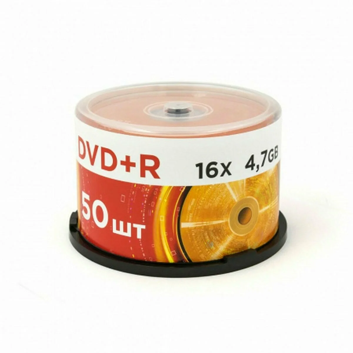 Диск DVD+R Mirex 4.7 Gb, 16x, Cake Box (50), (50/300)