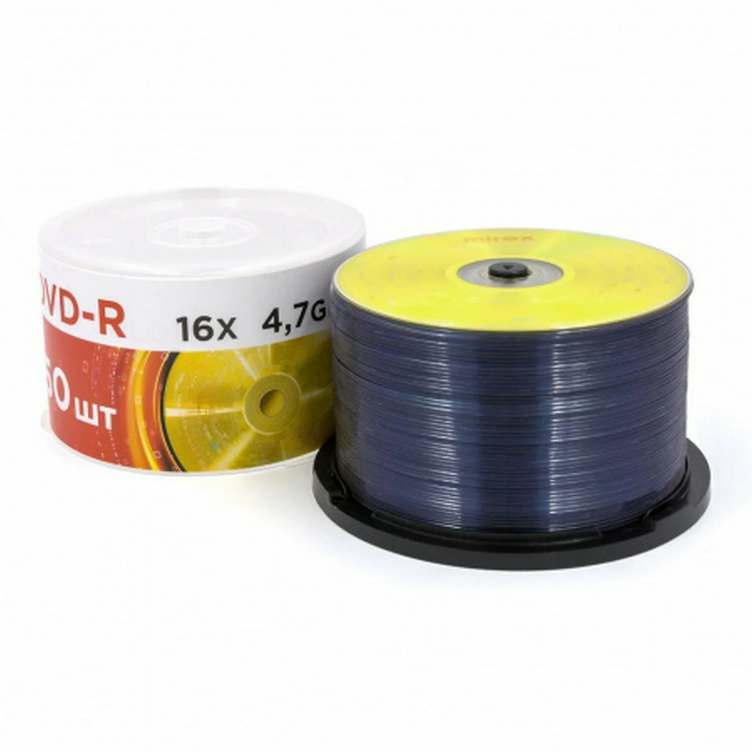 Диск DVD+R Mirex 4.7 Gb, 16x, Cake Box (50), (50/300)