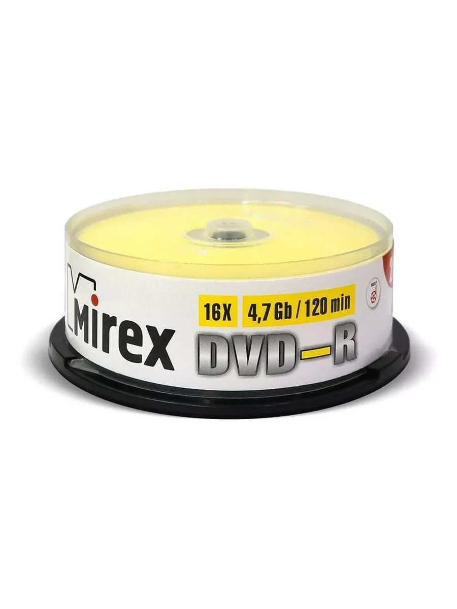 Диск DVD+R Mirex 4.7 Gb, 16x, Cake Box (50), (50/300)