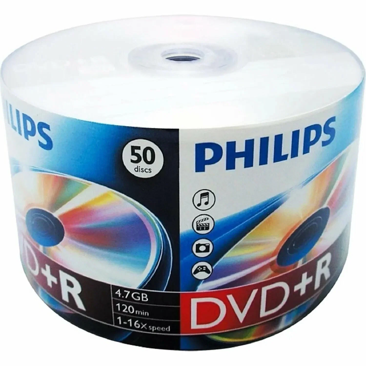 Диск DVD+R Philips 4.7 Gb, 16x, Bulk 50