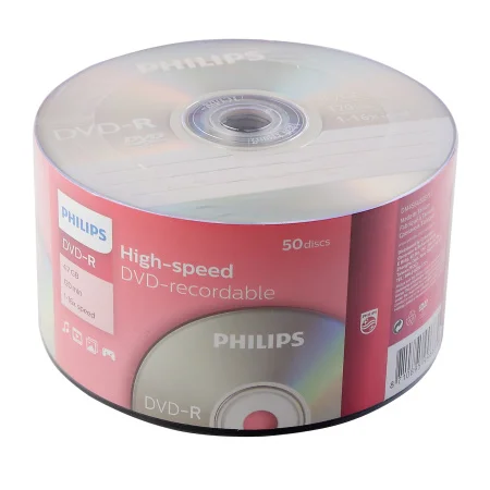Диск DVD+R Philips 4.7 Gb, 16x, Bulk 50
