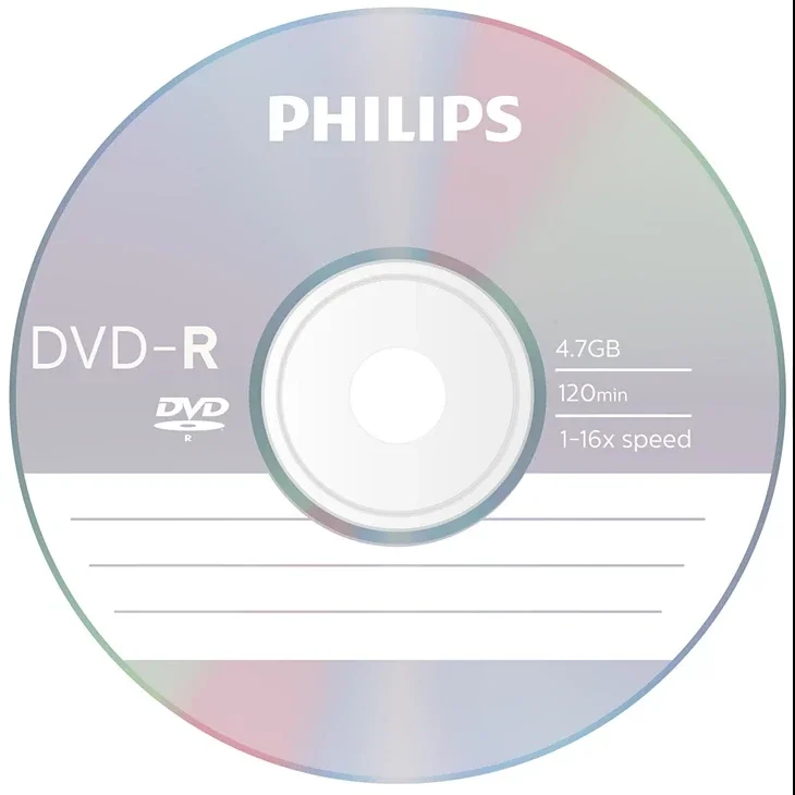 Диск DVD+R Philips 4.7 Gb, 16x, Бум.конверт