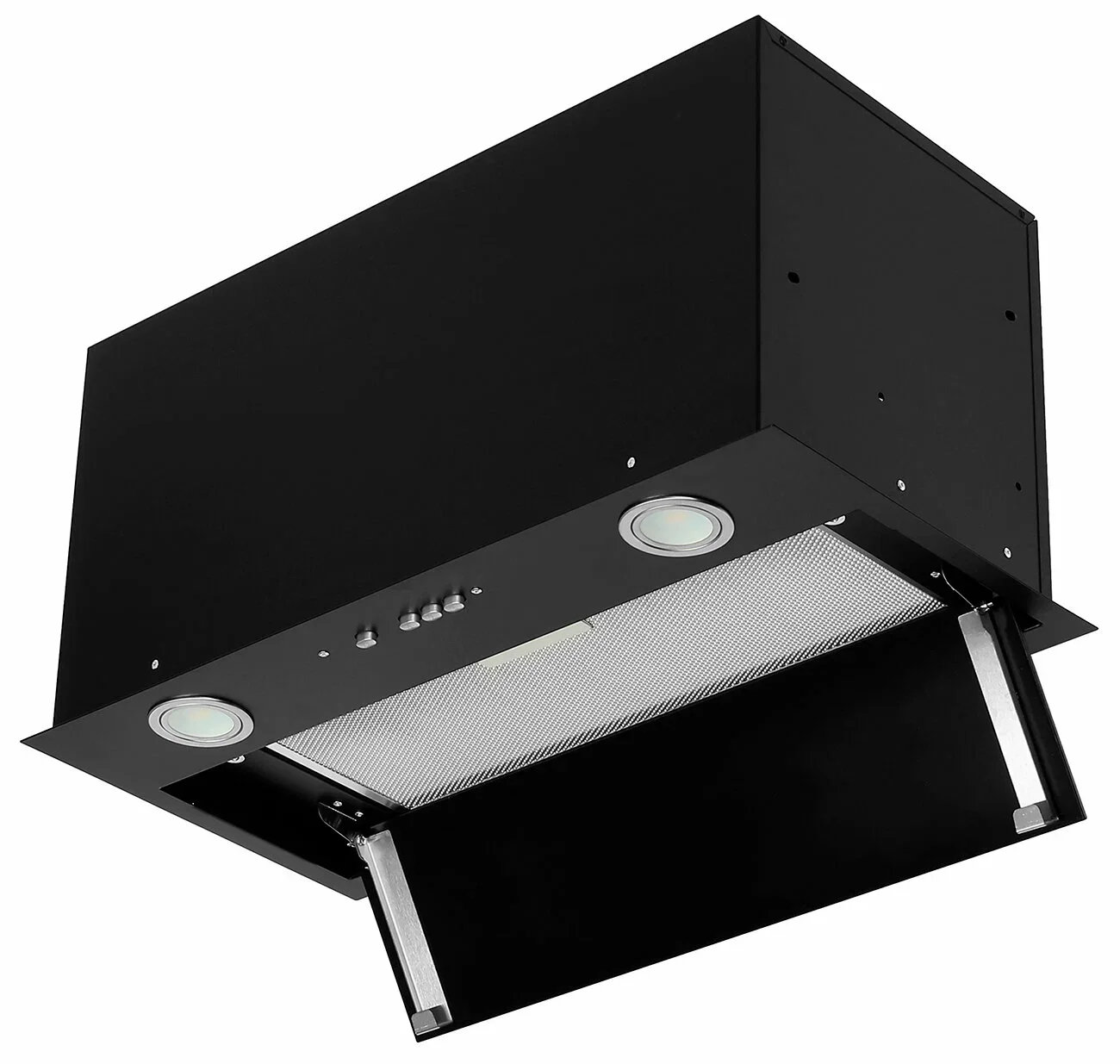 Вытяжка Elikor Cube 60П-1000, черный/черный