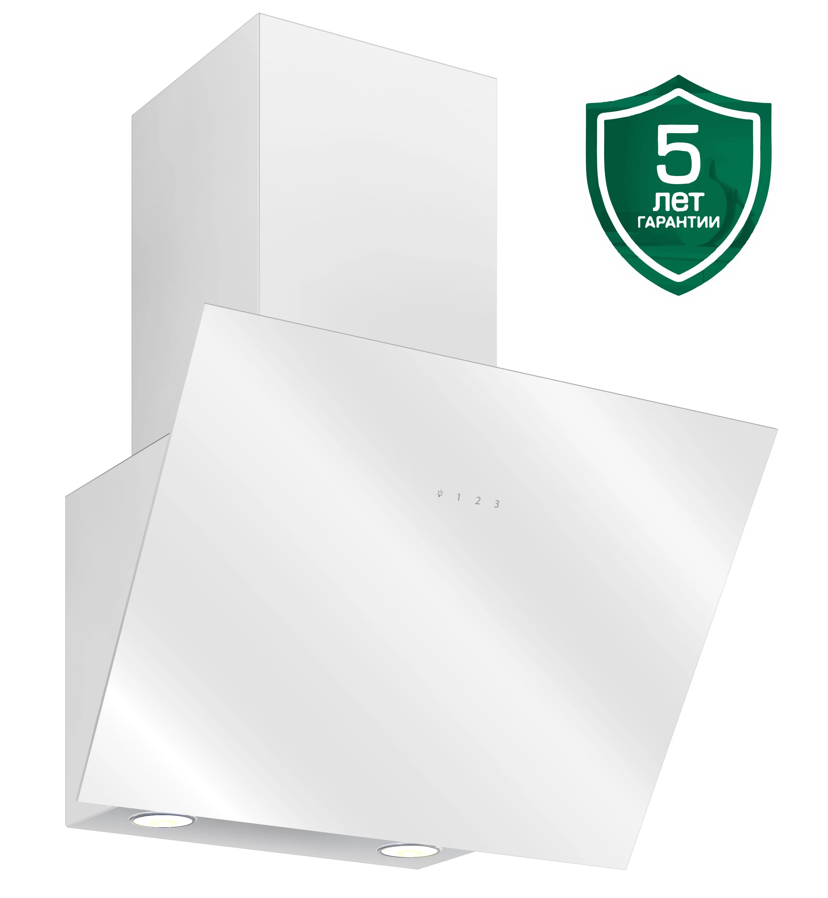 Вытяжка Elikor Антрацит 60П-650-Е3Д белая
