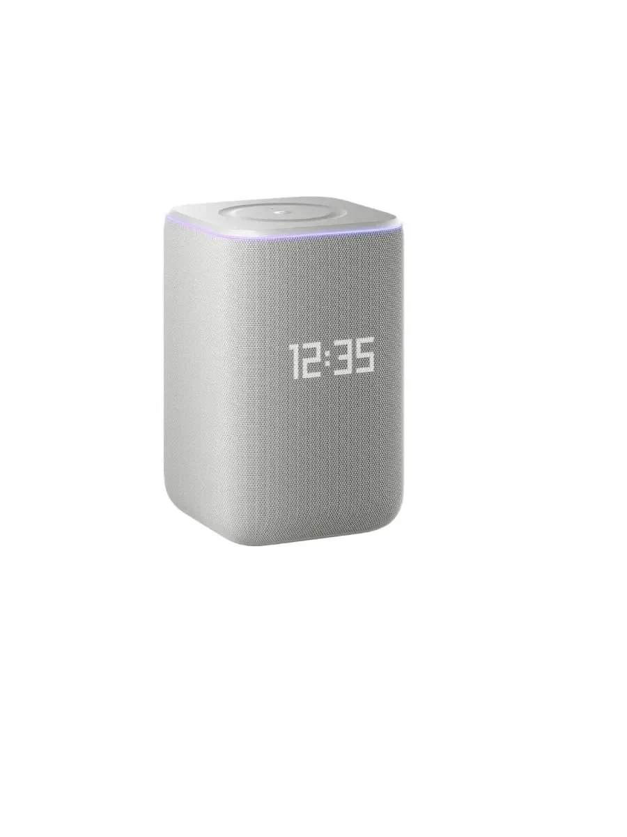 Умная колонка Яндекс Станция 3 с Алисой, эмбиент-подсветкой и Zigbee, серая (YNDX-00060GRY)