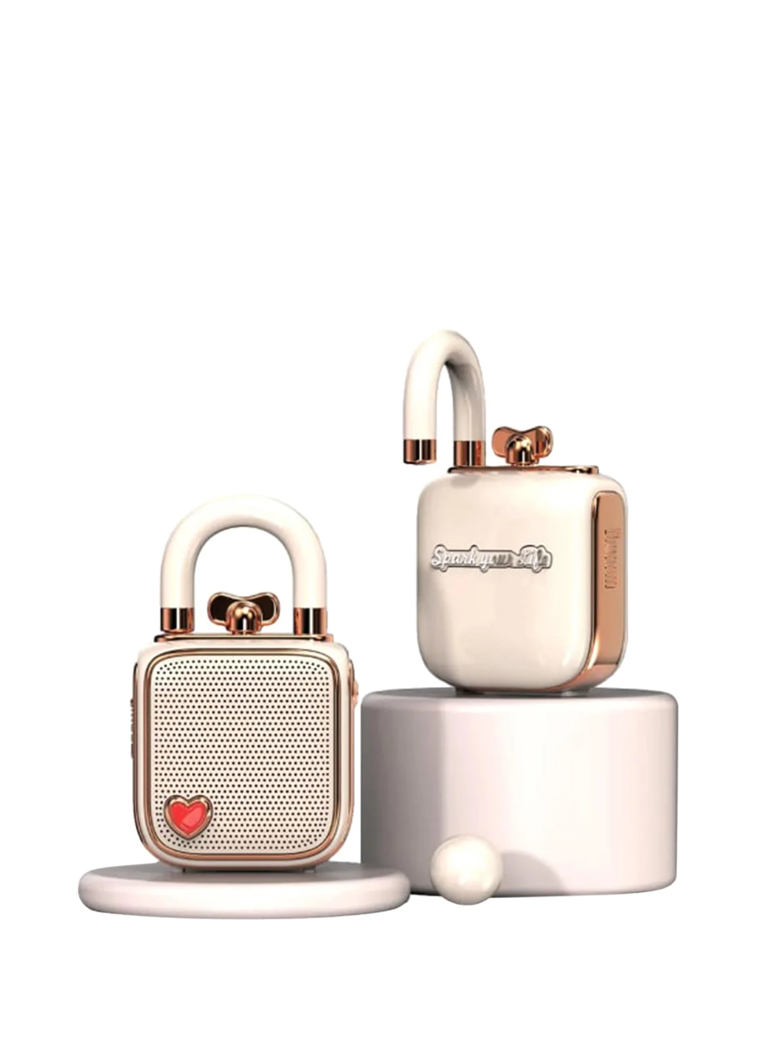 Беспроводная колонка Divoom LoveLock розовая 41000009686