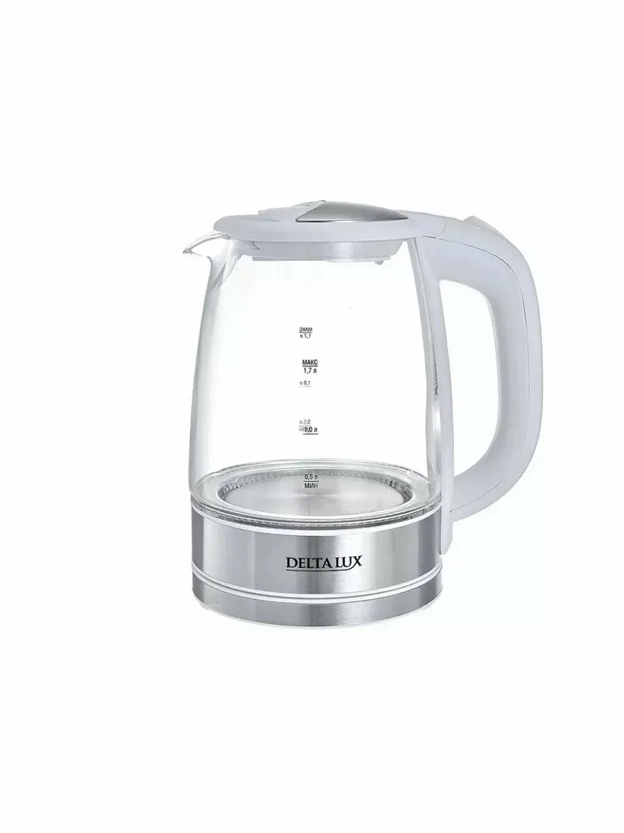 Чайник электрический Delta LUX DL-1204W белый