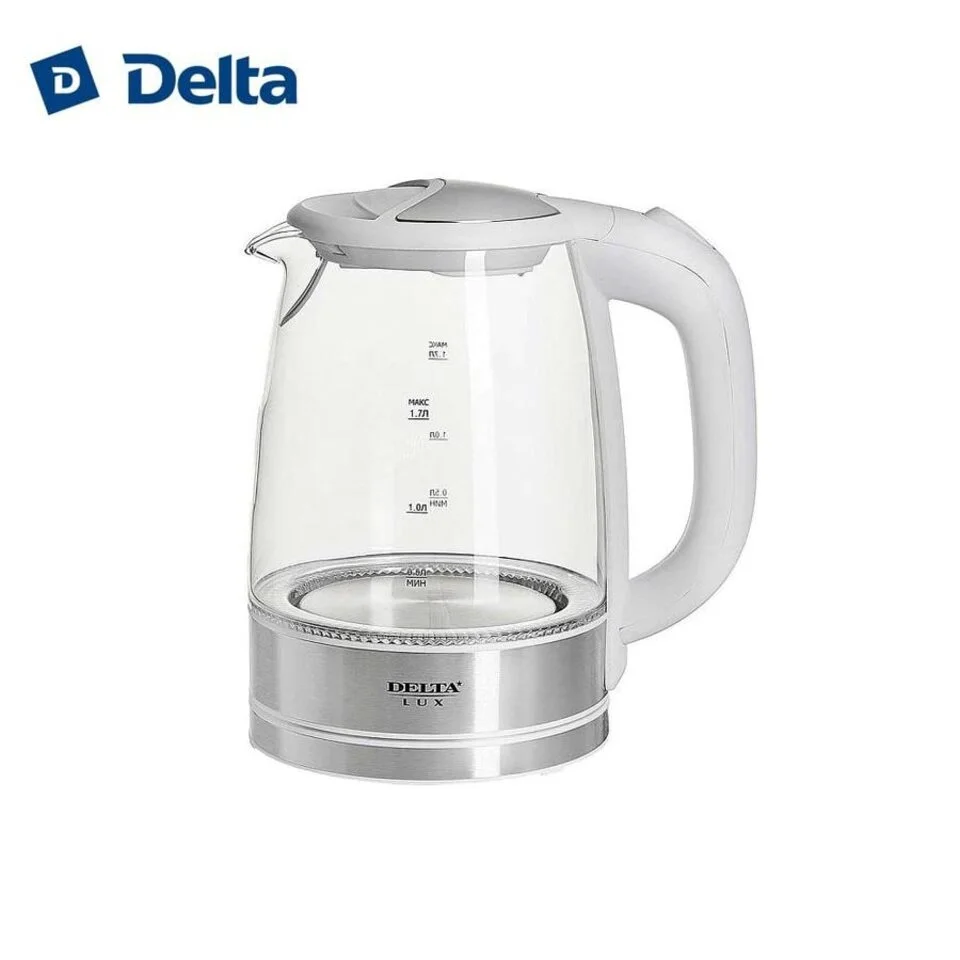 Чайник электрический Delta LUX DL-1204W белый