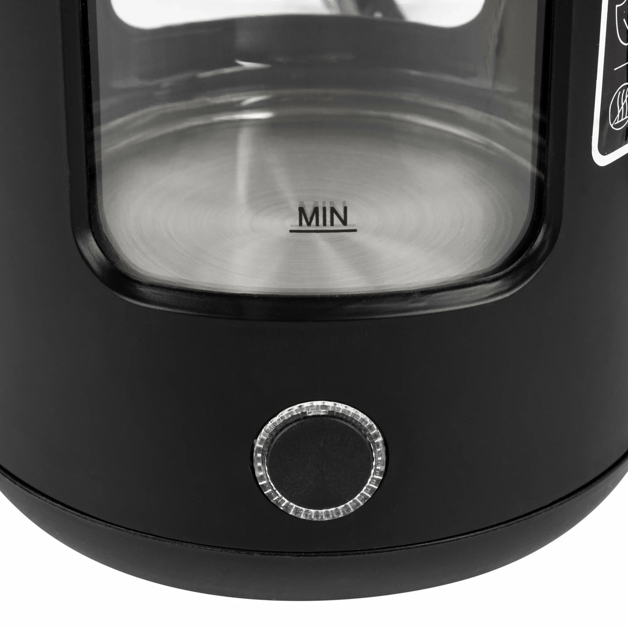 Чайник электрический Energy E-256, 1500 Вт, 1,5л, стекло, черный