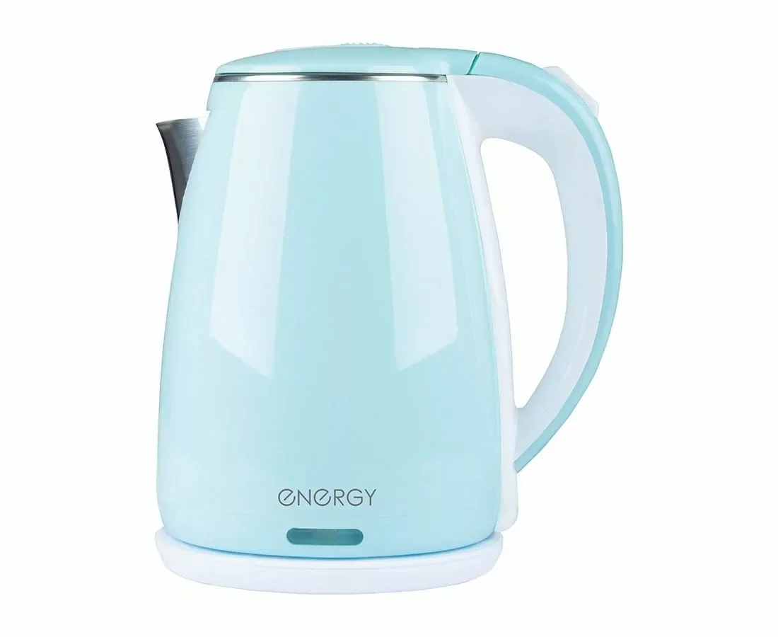 Чайник электрический Energy E-261 1.8 л, двойной корпус, голубой,2200 Вт(164141)