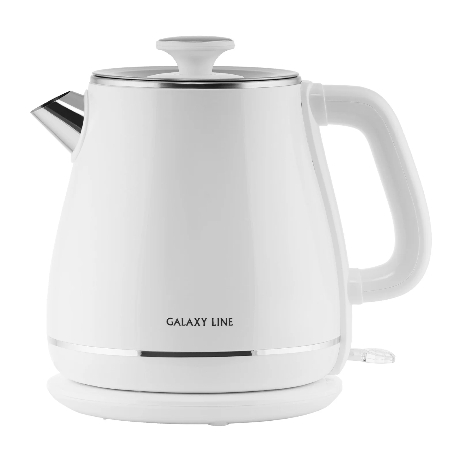 Чайник электрический Galaxy Line GL 0331, белый, пластик, 2200 Вт, 1.8 л