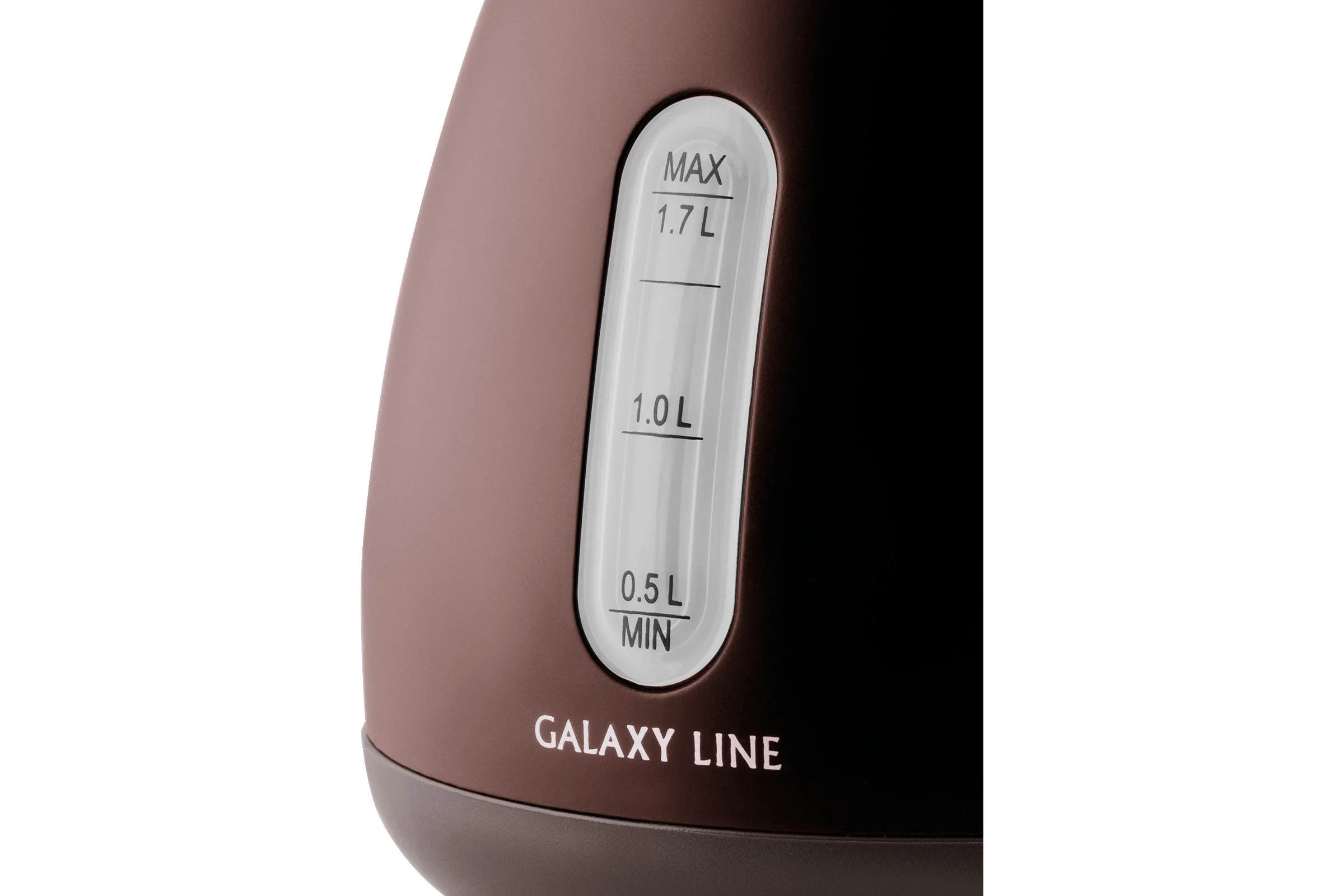 Чайник электрический Galaxy Line GL 0343, горький шоколад, металл, 2200 Вт, 1.7 л