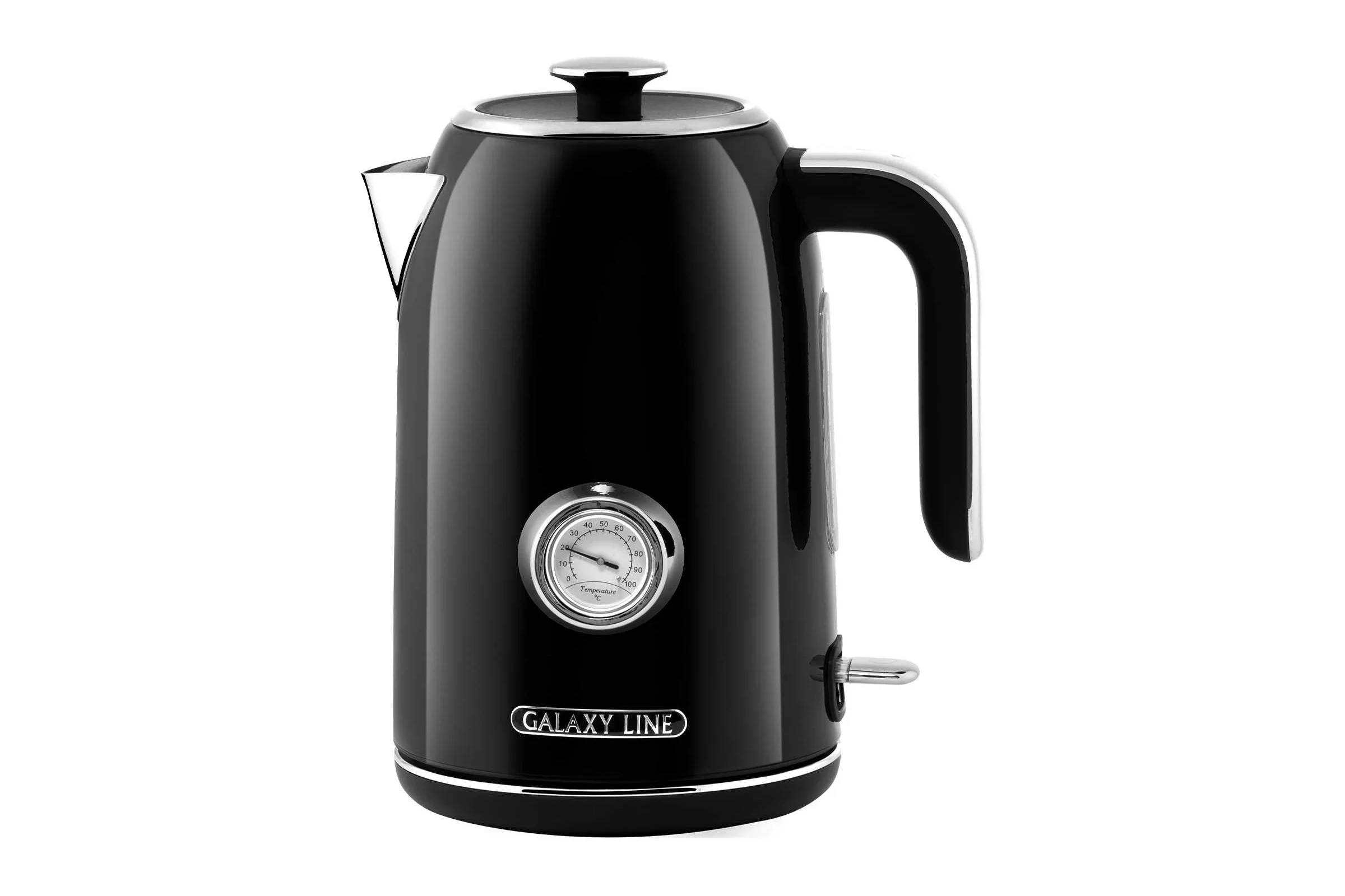 Чайник электрический Galaxy Line GL 0350, магия черного, металл, 2200 Вт, 1.7 л
