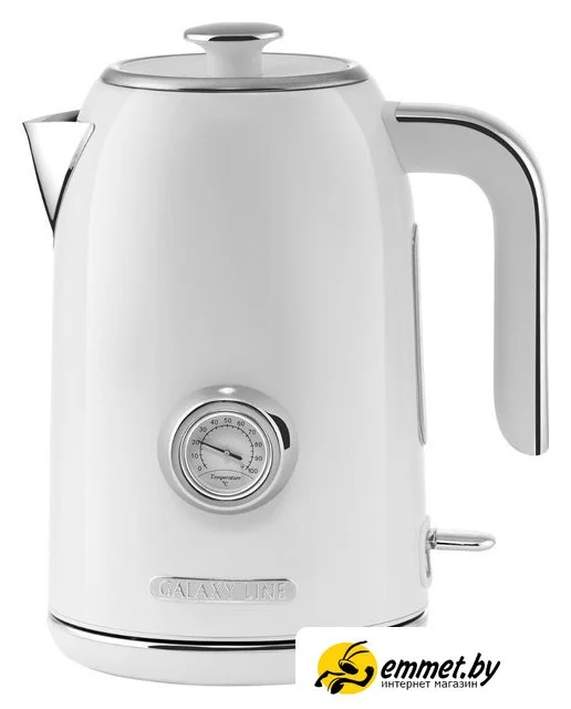 Чайник электрический Galaxy Line GL 0352, сливочный зефир, металл, 2200 Вт, 1.7 л