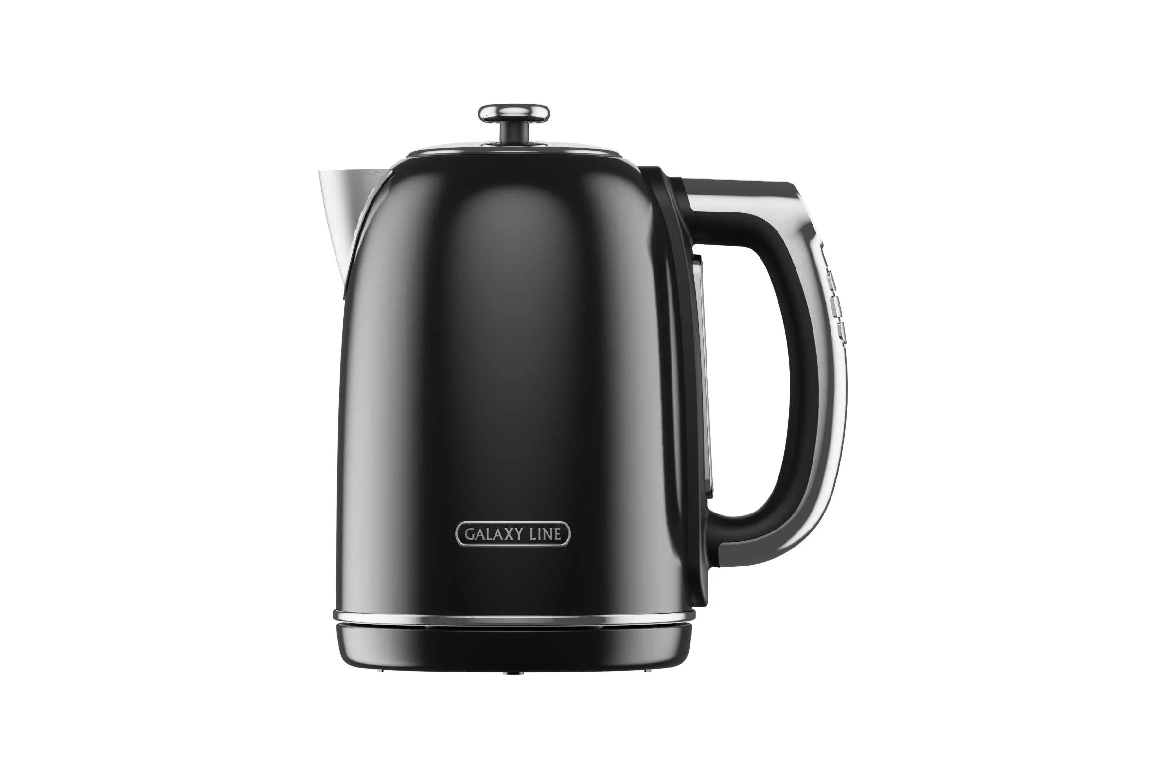 Чайник электрический Galaxy Line GL 0360 1.7 л, 2200 Вт, черный корпус: нерж.сталь/пластик