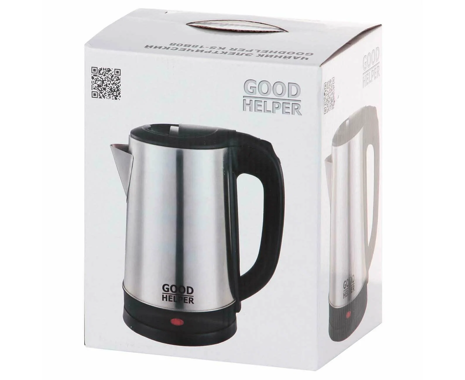 Чайник электрический Goodhelper KS-18B08 1.8 л, нержавейка, 1500 Вт