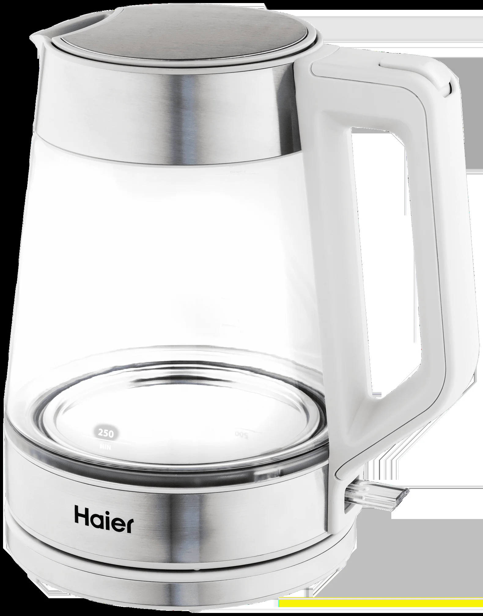 Чайник электрический Haier HK-500 1.7л. 2200Вт серый/белый корпус: стекло/пластик (TD0029955RU)