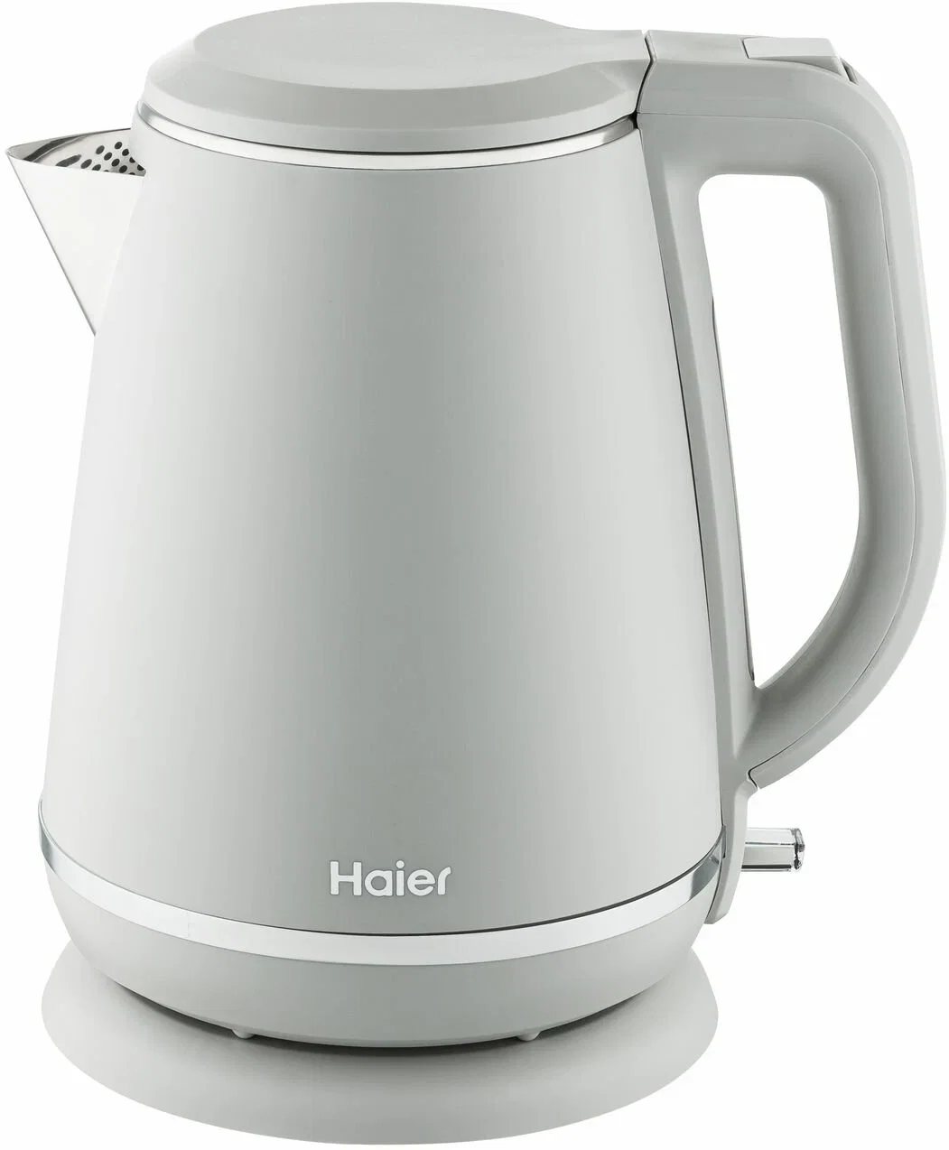 Чайник электрический Haier HK-502 1.5л. 3000Вт серый корпус: нерж.сталь/пластик (TD0029960RU)